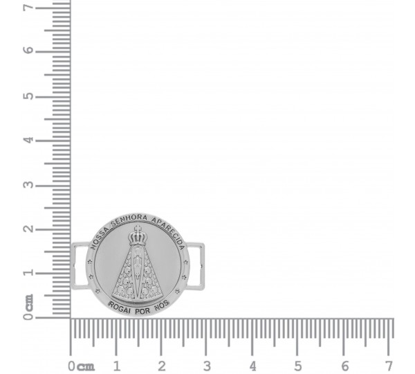 Passa Tira Nossa Senhora Aparecida Níquel 30mm