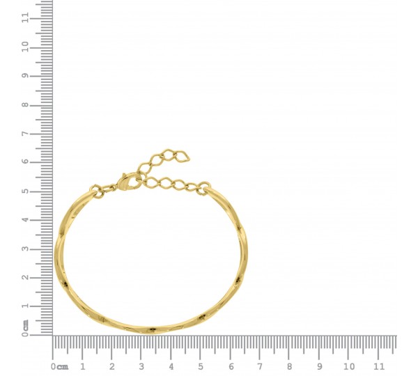 Base para Pulseira Ondulada Ouro 66mm