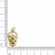 Pingente Caveira Ouro com Strass 27mm