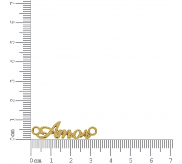 Pingente Amor Ouro 34mm