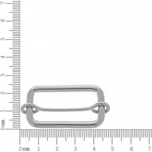 Argola para Bolsa Quadrada Níquel com Regulador 42mm