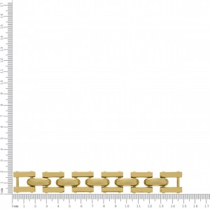 Montagem Quadrada para Pulseira Ouro com 5 Elos 149mm