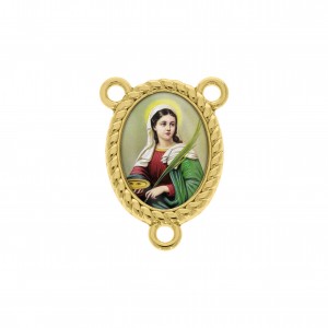 Pingente Santa Luzia Ouro 26mm