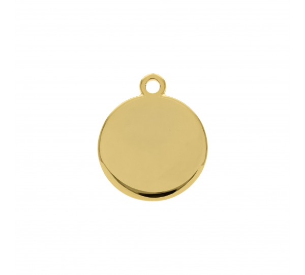 Pingente Medalha Ouro sem Argola 32mm