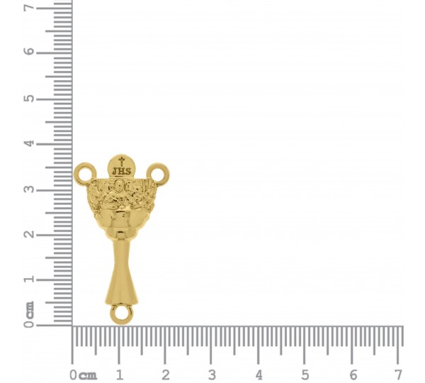 Entremeio Eucaristia Ouro 38mm