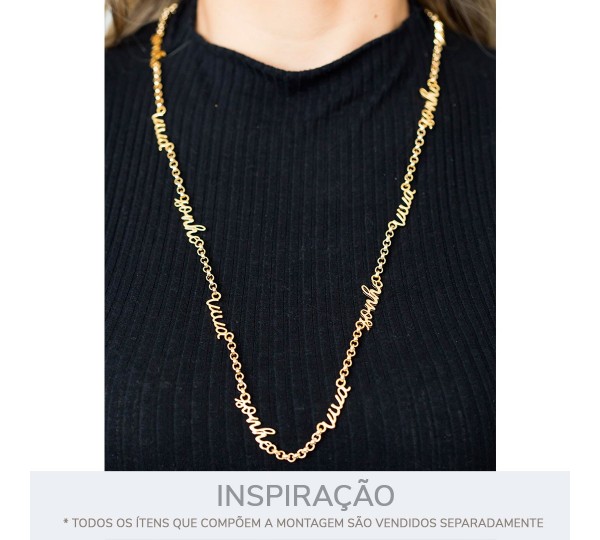 Pingente Viva Ouro 28mm
