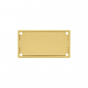 Placa Retangular Ouro 41mm