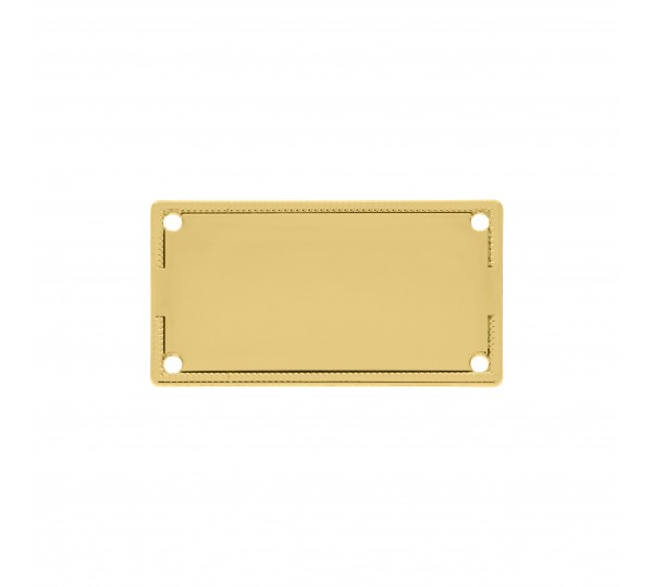 Placa Retangular Ouro 41mm