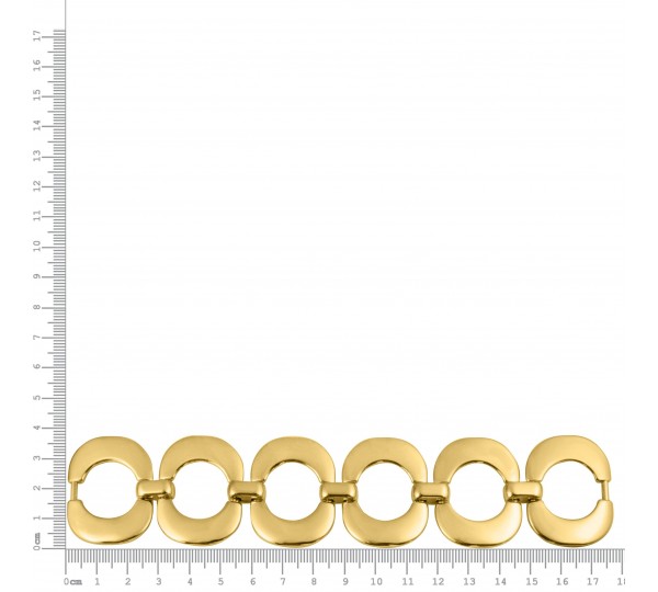 Montagem para Maxi Pulseira Ouro 5 Elos 160mm