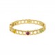 Pulseira Ouro com Strass 68mm