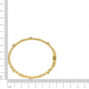 Pulseira Ouro com Strass 68mm