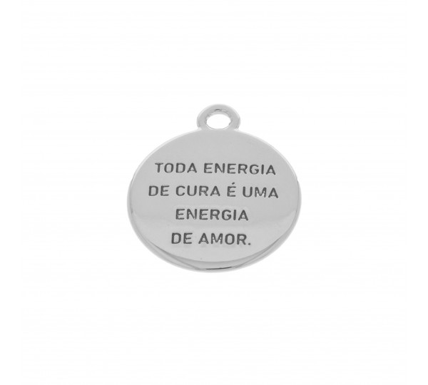 Pingente Símbolo Reiki Níquel 24mm