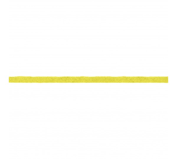 Tira Chata Amarela de Camurça 3mm