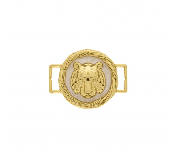Bridão Tigre Ouro com Pérola 40mm