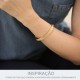 Pulseira Pai Nosso Ouro 76mm