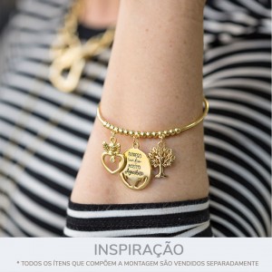 Base para Pulseira Ouro 70mm