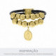 Fecho Imã Pirâmide Ouro 21mm