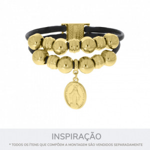 Fecho Imã Pirâmide Ouro 21mm