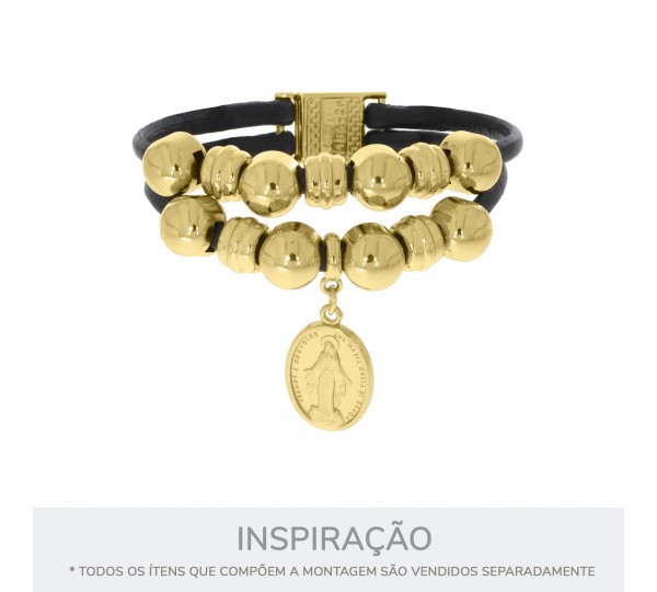 Fecho Imã Pirâmide Ouro 21mm