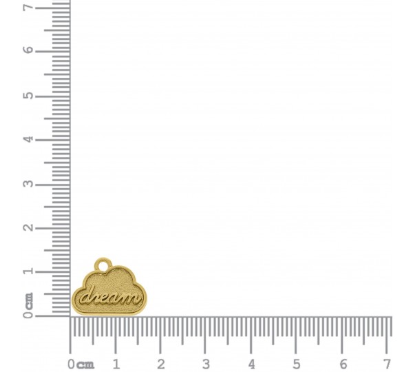 Pingente Nuvem Dream Ouro 17mm