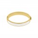 Pulseira Ouro com Branco 68mm