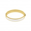 Pulseira Ouro com Branco 68mm