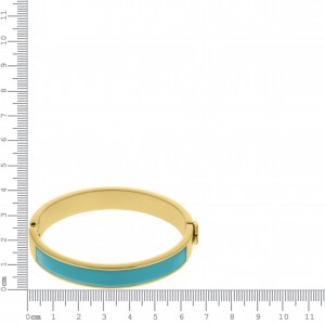 Pulseira Ouro com Azul Tiffany 68mm