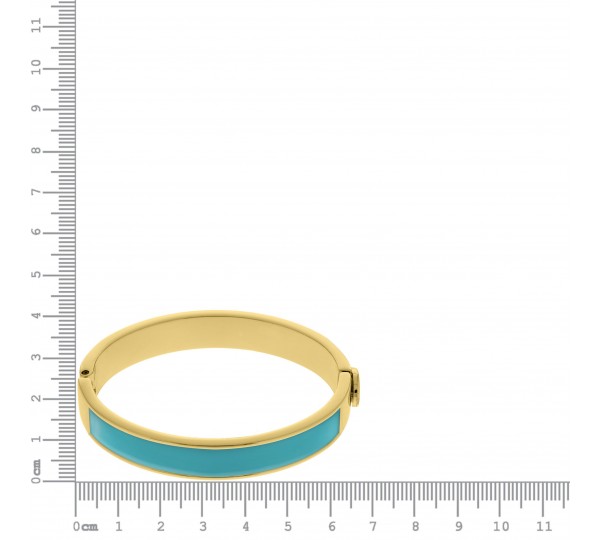 Pulseira Ouro com Azul Tiffany 68mm