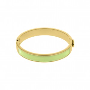 Pulseira Ouro com Resina Verde 68mm