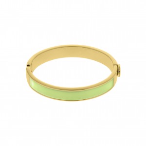 Pulseira Ouro com Resina Verde 68mm