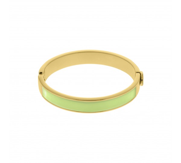 Pulseira Ouro com Resina Verde 68mm