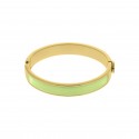 Pulseira Ouro com Resina Verde 68mm