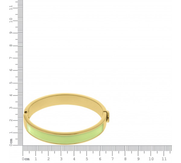 Pulseira Ouro com Resina Verde 68mm