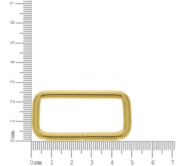 Argola Quadrada Ouro 40mm