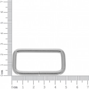 Argola para Bolsa Quadrada Níquel 50mm