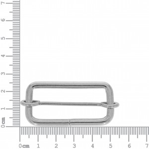 Argola para Bolsa Quadrada Níquel com Regulador 50mm