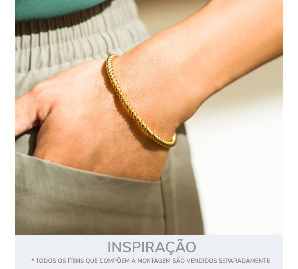 Base para Pulseira Ouro 70mm