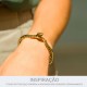 Pulseira Cobra Black Gold 65mm