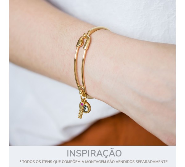 Pulseira Joaninha Ouro 69mm