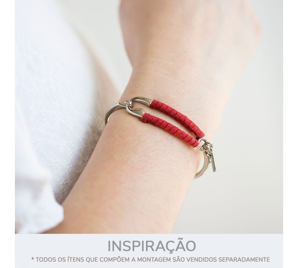Pulseira Joaninha Níquel 69mm