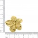 Ponteira Flor Orgânica Ouro 37mm