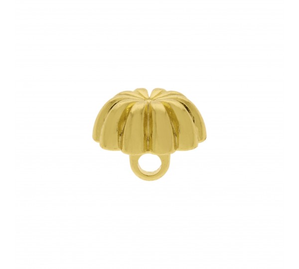 Botão Redondo Para Costura Ouro 12mm