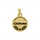 Pingente Ciclismo Ouro 17mm