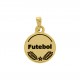 Pingente Futebol Ouro 17mm