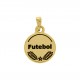 Pingente Futebol Ouro 17mm