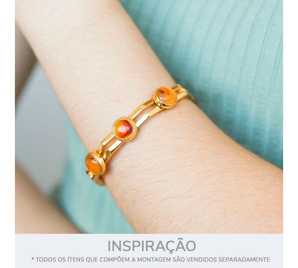 Base para Pulseira Ouro 68mm
