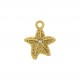 Pingente Estrela-do-Mar Ouro com Strass 24mm