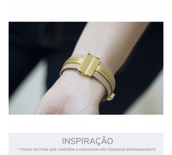 Fechamento Imã Retangular Ouro 27mm