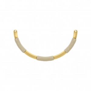 Base para Colar Ouro com Aplique Pérola 123mm