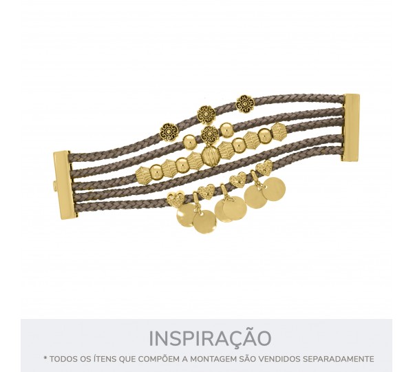Fechamento Imã Retangular Ouro 40mm